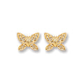 9ct Gold Butterfly Studs