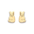 9ct Y/G Cat Studs