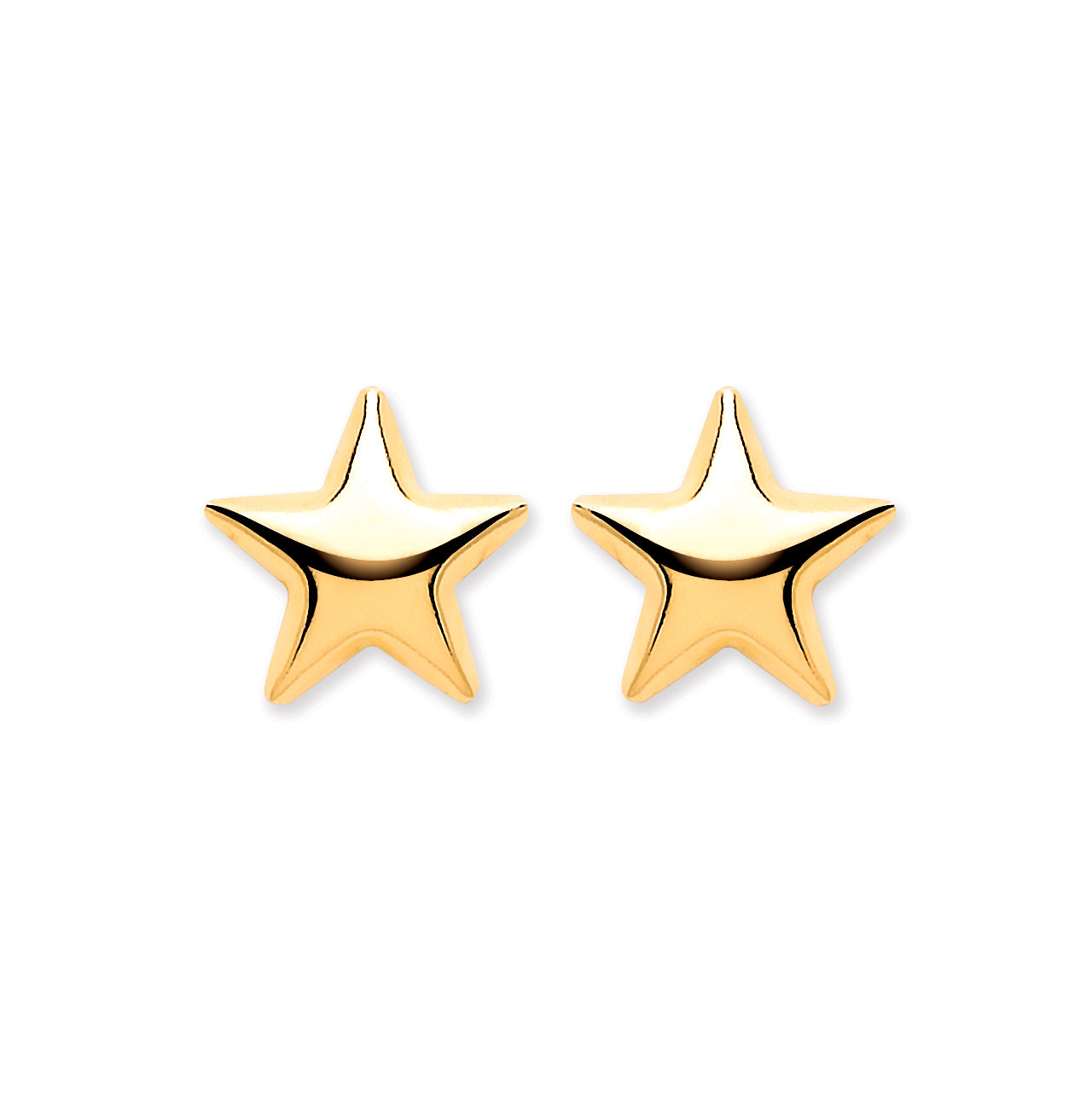 9ct Y/G Star Studs