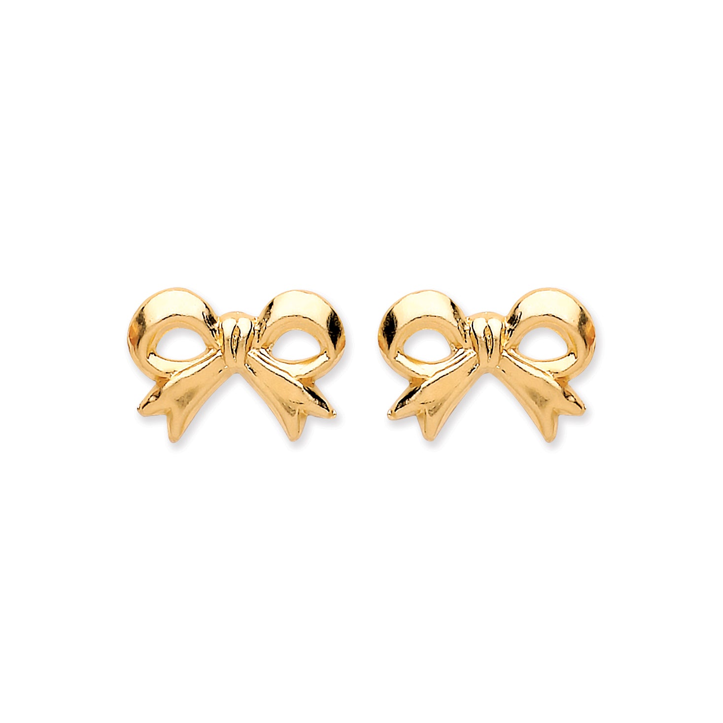 9ct Y/G Bow Studs
