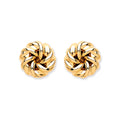 9ct Y/G Tight Knot Studs