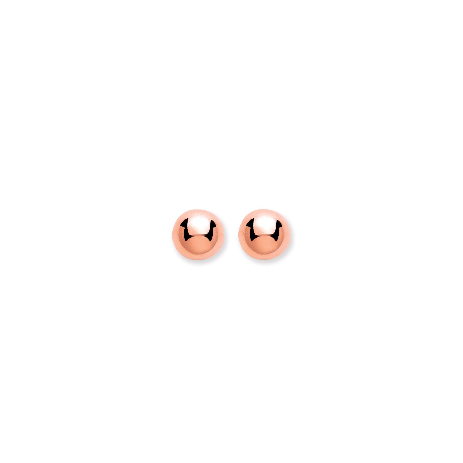 9ct R/G 4mm Ball Studs