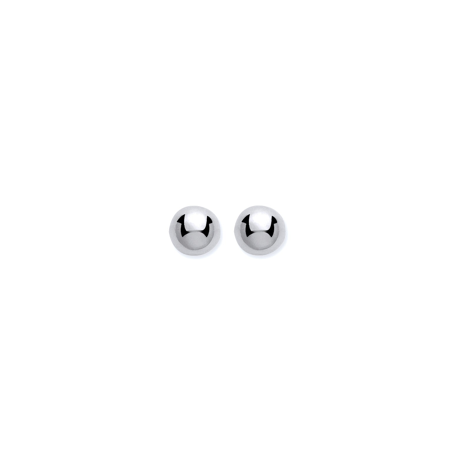 9ct W/G 4mm Ball Studs