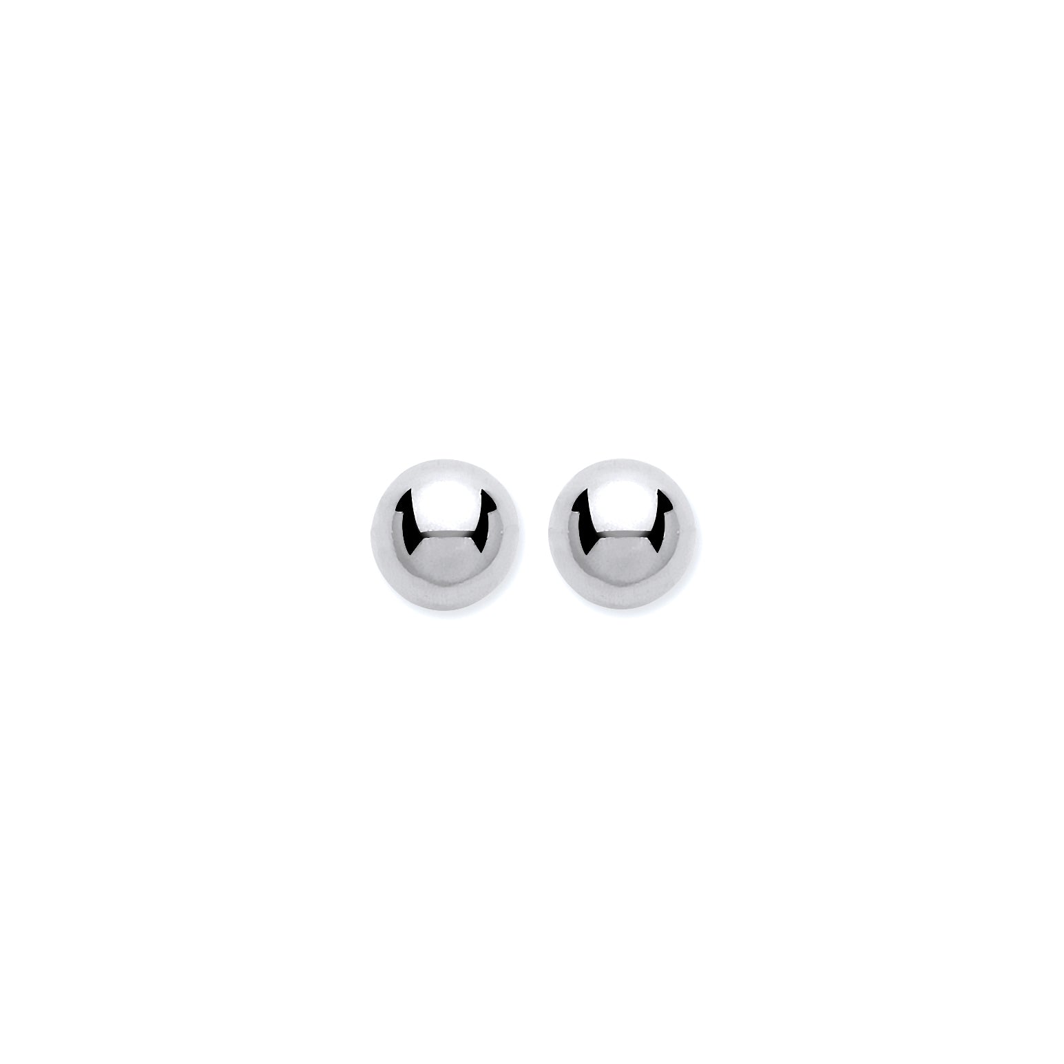 9ct W/G 5mm Ball Studs
