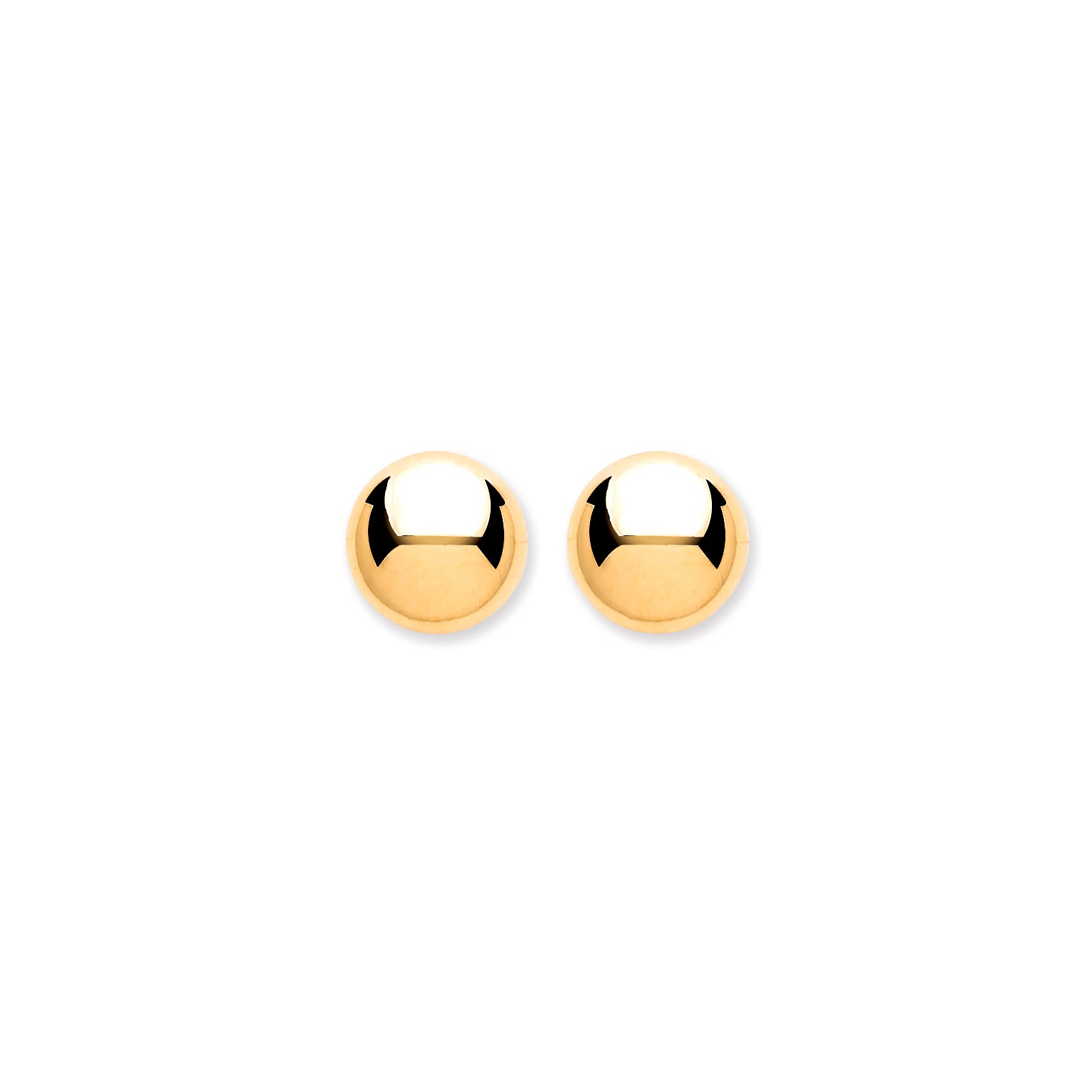 9ct Y/G 5mm Button Ball Studs