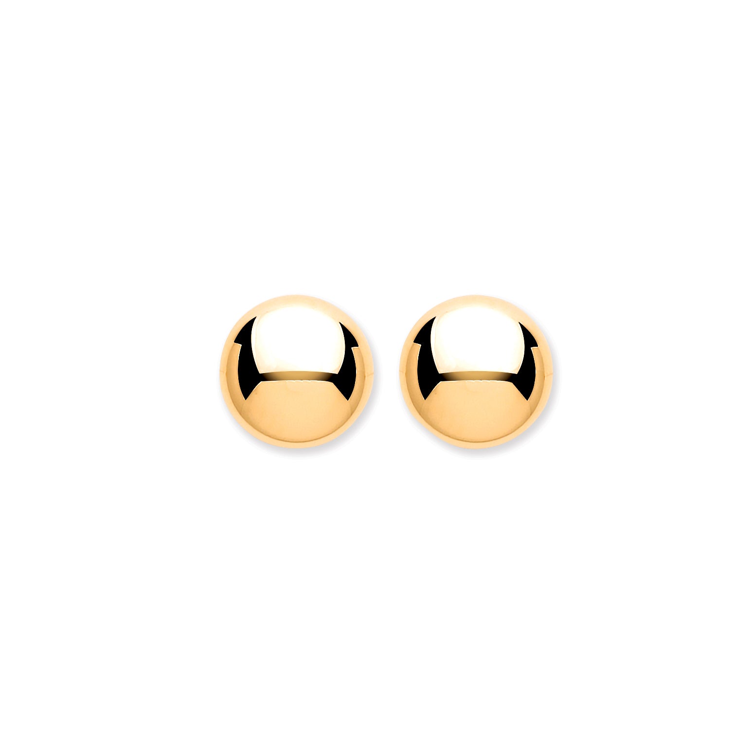 9ct Y/G 7mm Button Ball Studs