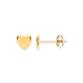 9ct Y/G Tiny Heart Studs