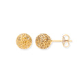 9ct Y/G Filigree 8mm Studs