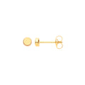 9ct Y/G Plain Round 3.2mm Studs