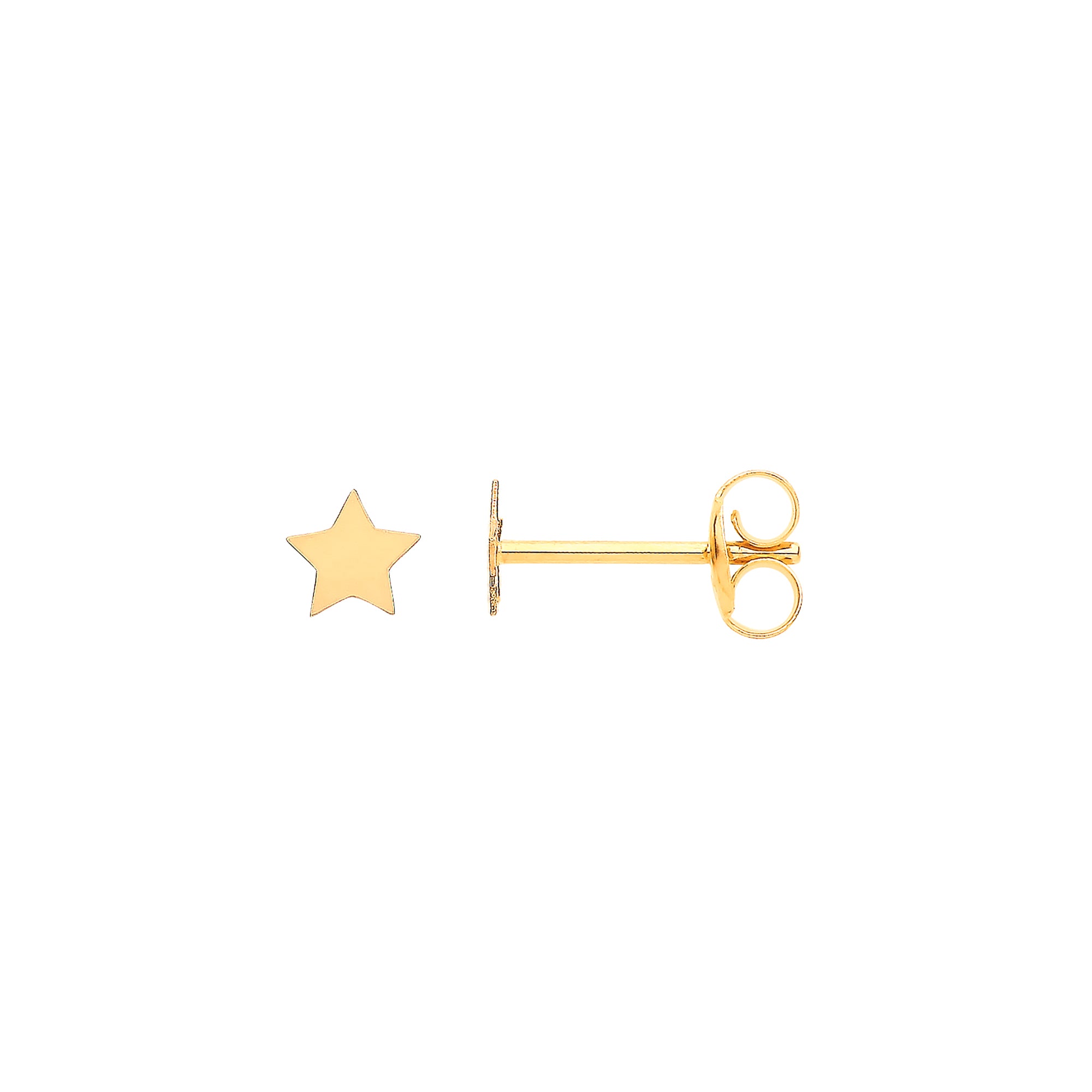 9ct Y/G Tiny Star Studs