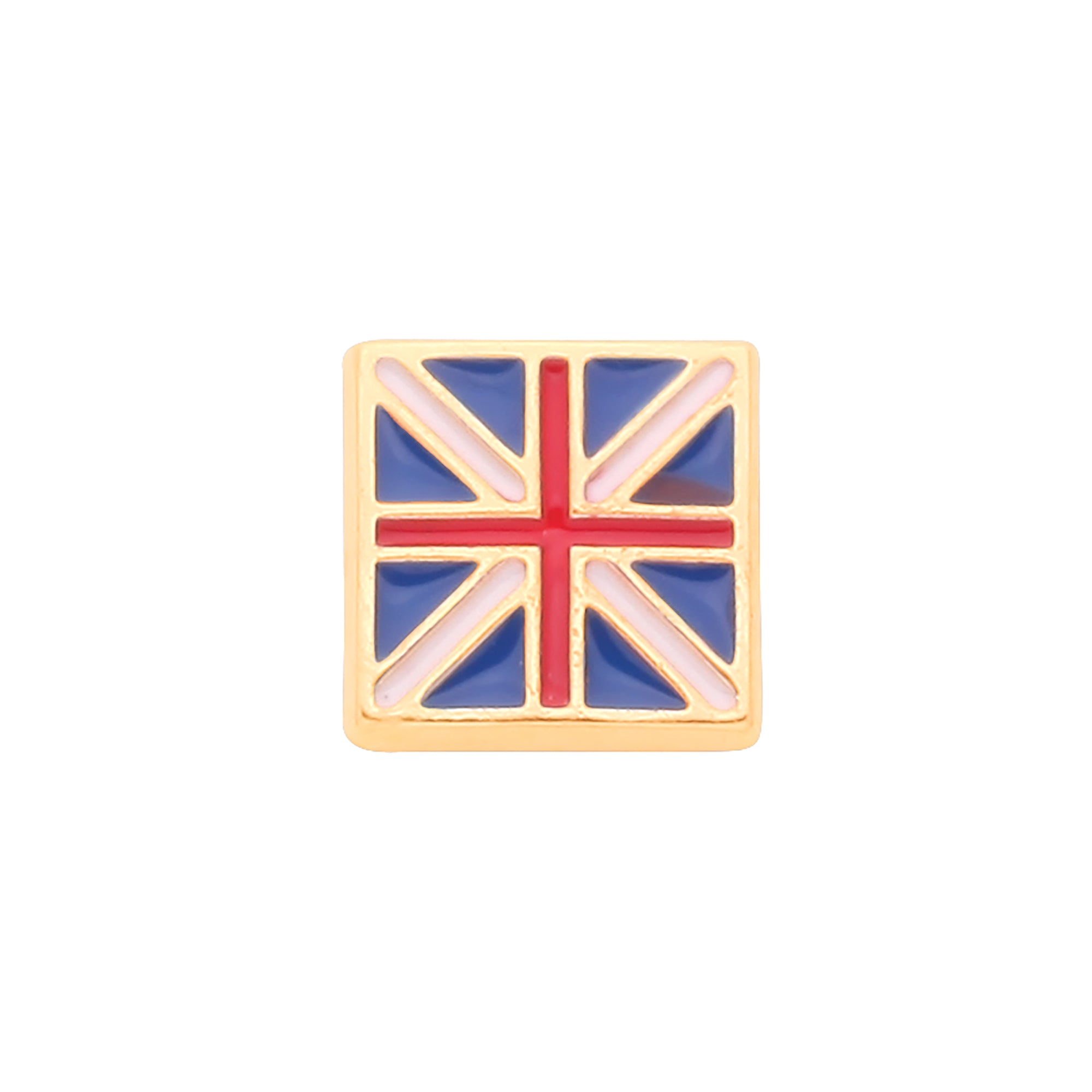 9ct Y/G Union Jack Single Stud for Men