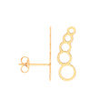 9ct Y/G Graduated Circles Studs