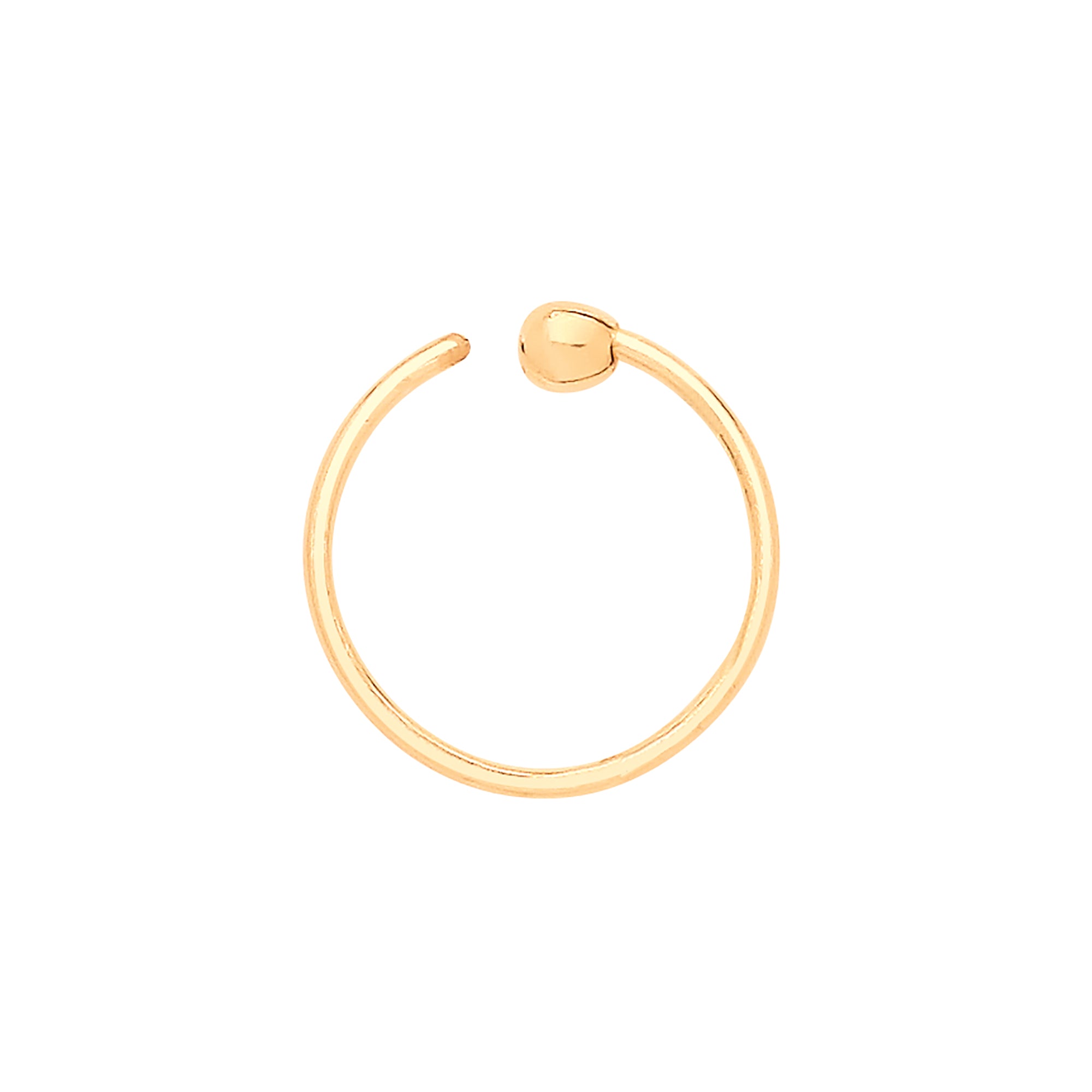 9ct Y/G Nose Hoop