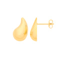 9ct Y/G Teardrop Stud