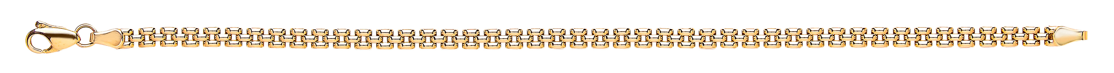 Y/G 3.7mm Panther Link Ladies Bracelet