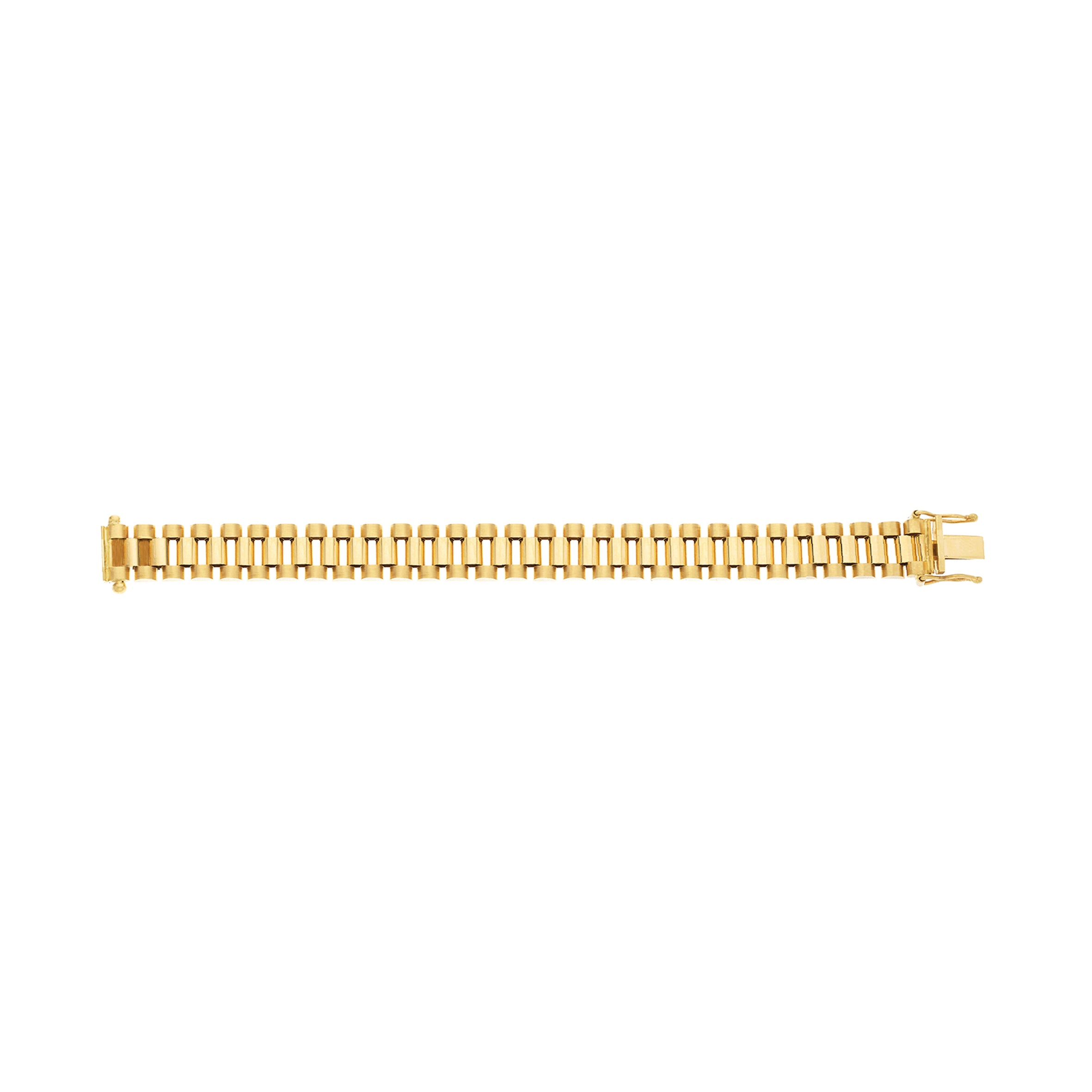 Y/G 10mm Fancy Link Baby Bracelet