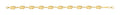 Y/G 6mm Leaf Motif Ladies Bracelet