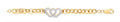 Y/G Belcher Links Cz Hearts Baby Bracelet