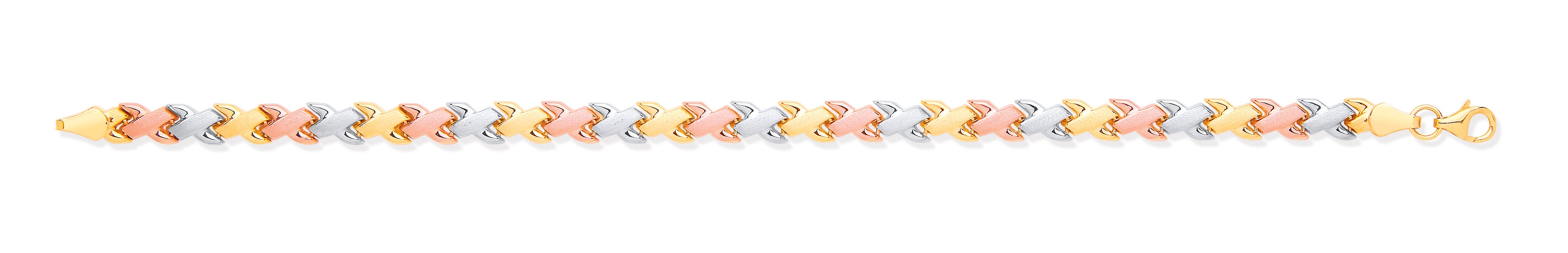 W, R & Y/G Kisses Ladies Bracelet