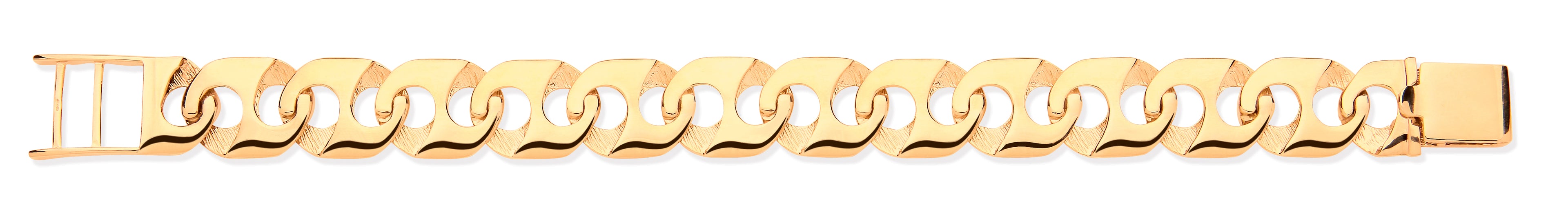 Y/G 16mm Anchor Link Gents Bracelet