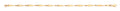 Y/G Elongated Teardrop Link Ladies Bracelet