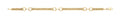 Y/G Panther 3 Row Fancy Ladies Bracelet