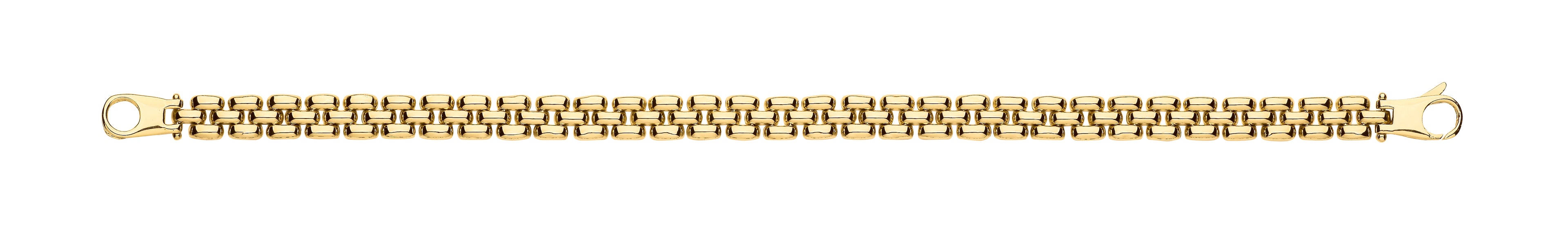 Y/G 6.4mm Panther Link Ladies Bracelet