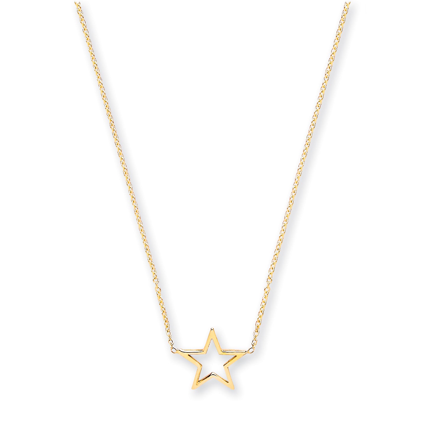 Y/G Rolo Chain with Star Adjustable from 18" to 16"/17"