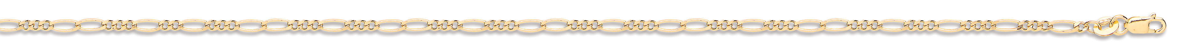 Y/G 2.2mm Hollow Figaro Chain