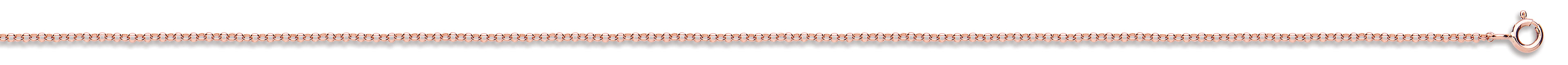 Rose Gold 1.6mm Round Belcher Chain