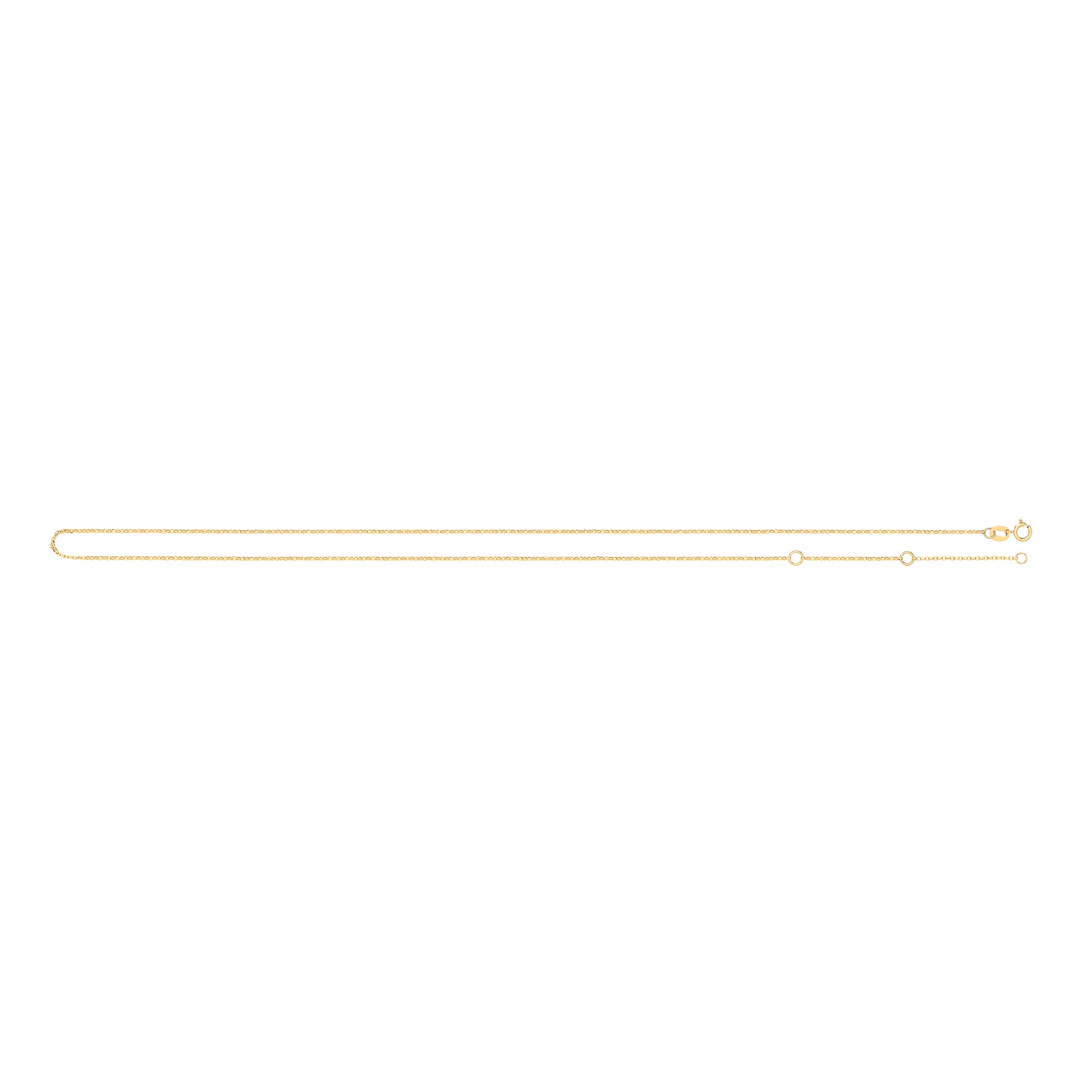 18ct Y/G 0.9mm D/C Belcher Chain - view 2