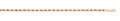 Rose Gold Solid D/C 4.2mm Rope Chain