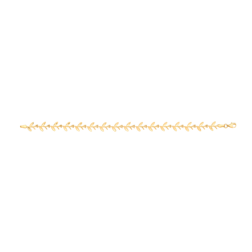 Y/G Leaf with Olives Motif Necklace/Bracelet