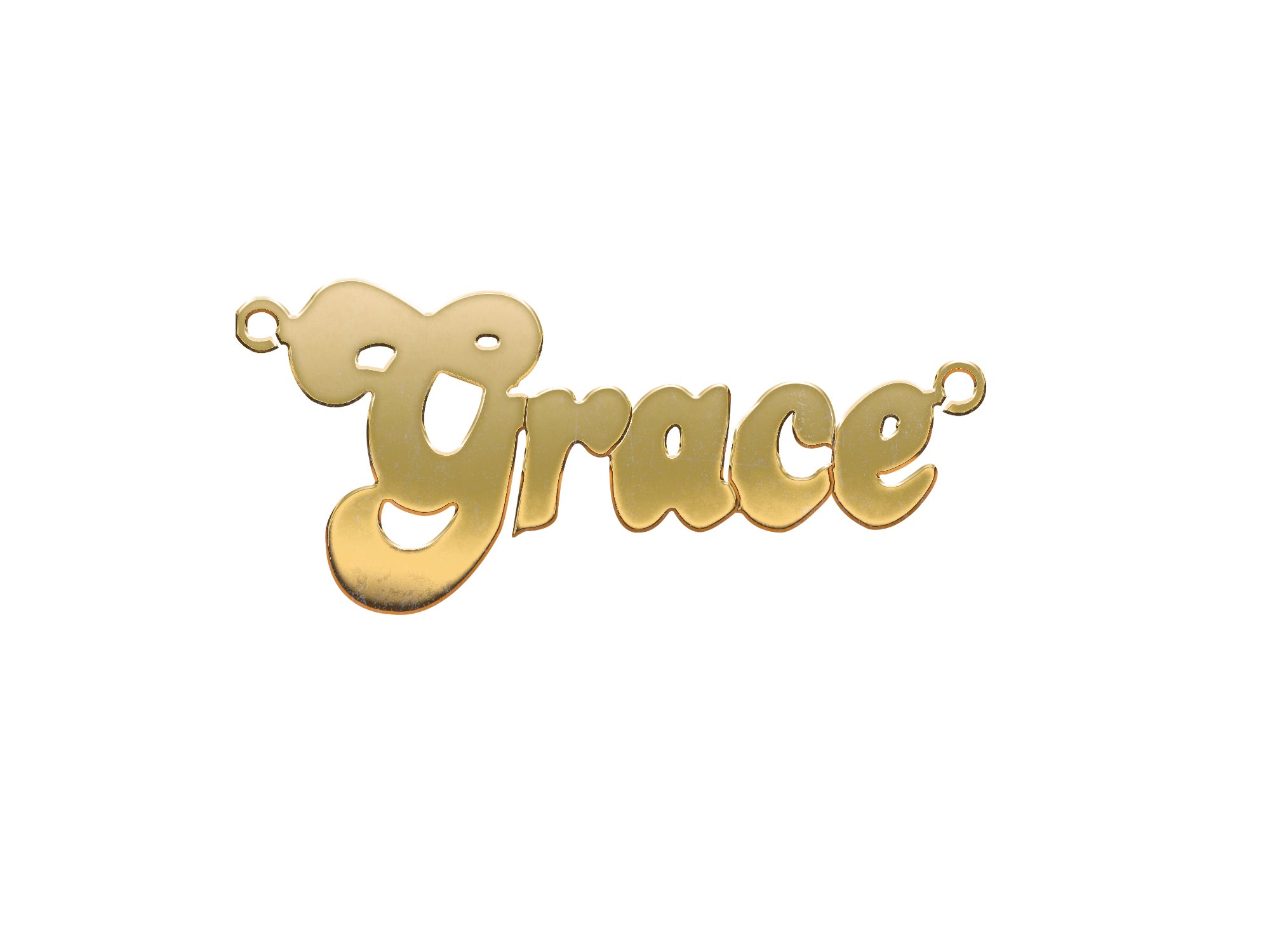 Y/G Large Banana Split Style Nameplate - view 3