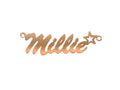 9ct Gold Script Star Nameplate