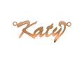 9ct Gold Script Curl Nameplate