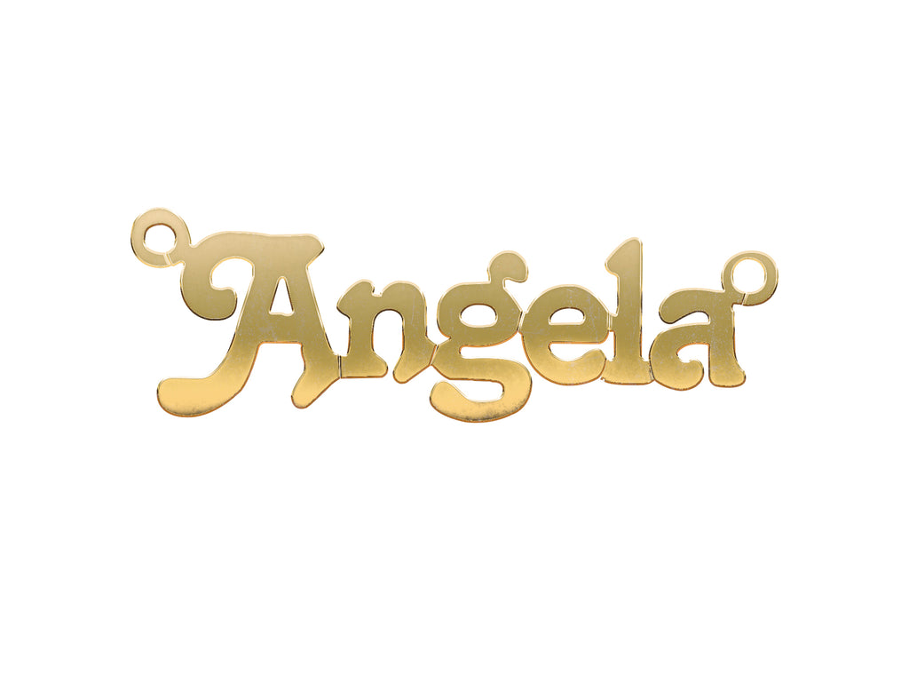 9ct Gold Small Terra Nameplate - view 3
