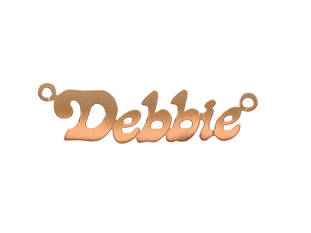 9ct Gold Small Lazybones Nameplate