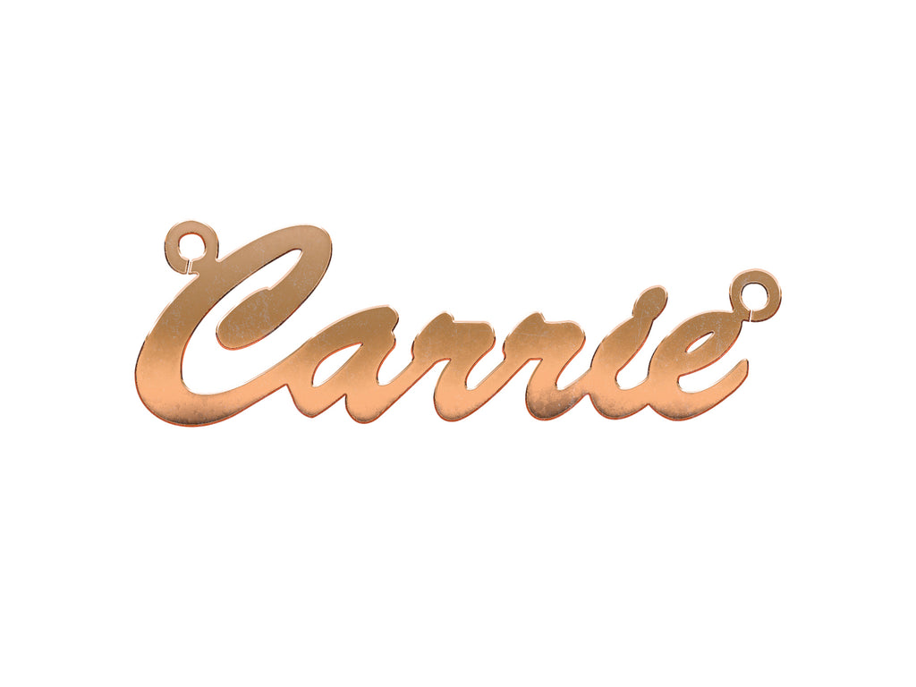 9ct Gold Medium Script Nameplate
