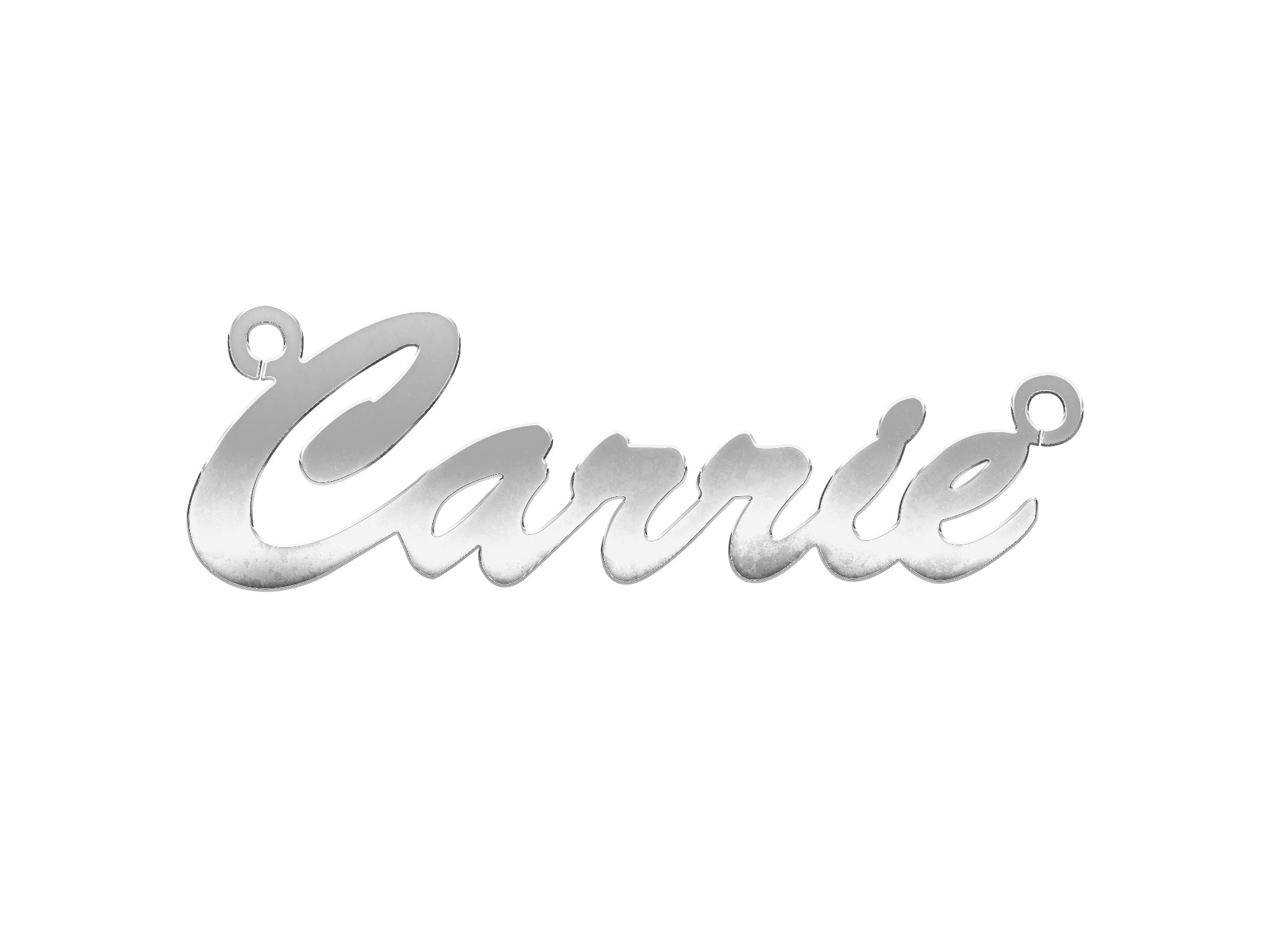 9ct Gold Medium Script Nameplate - view 2