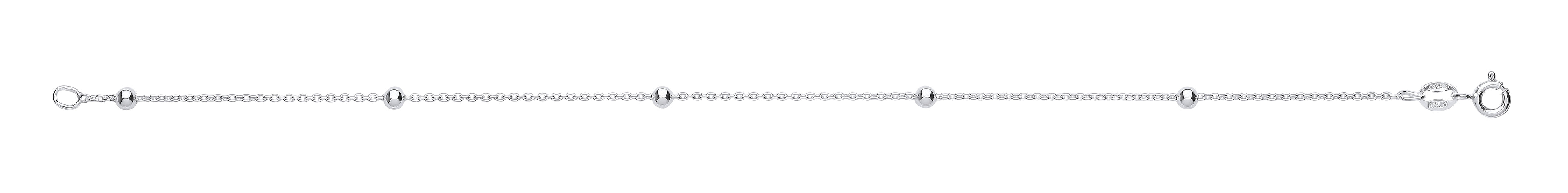 Silver Beads Chain Anklet