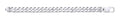 Silver 10.5mm Curb Gents 8" Bracelet
