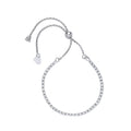 Silver Cz Friendship Bracelet