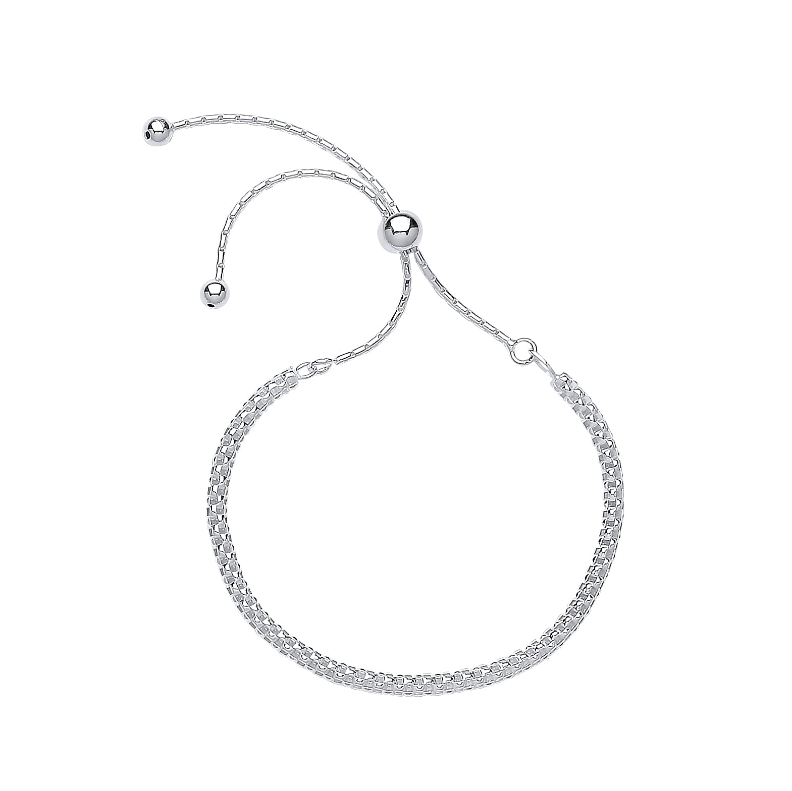 Silver Fancy Link Friendship Bracelet
