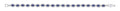 Silver 5.8mm Sapphire Blue Oval Cz Ladies Bracelet