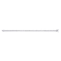 Silver 4.7mm Rubover 3.7mm Cz Tennis Bracelet