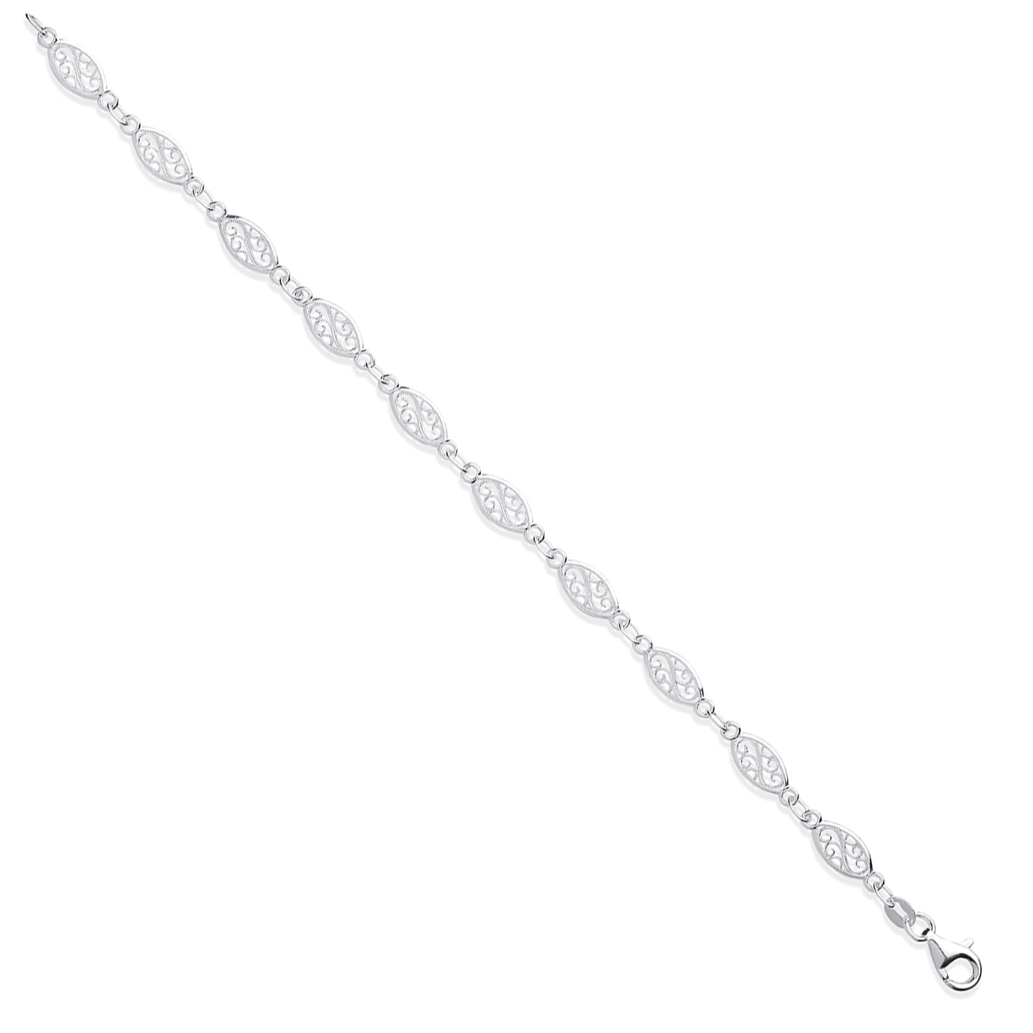 Silver Filigree Ladies Bracelet
