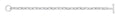 Silver 6mm Anchor chain T-Bar Ladies Bracelet