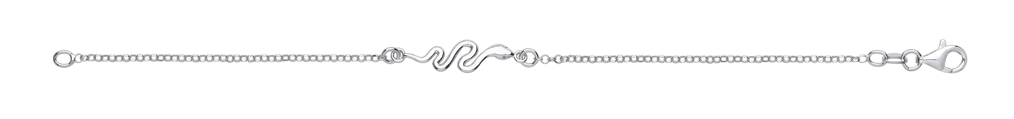 Silver Snake Ladies Bracelet
