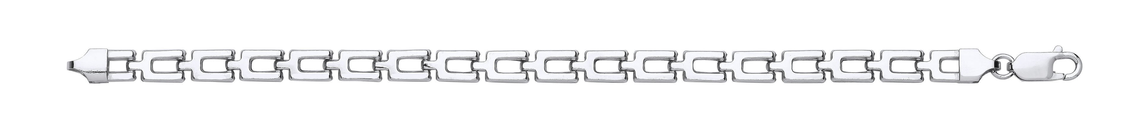 Silver 6mm Open Link Chain Bracelet